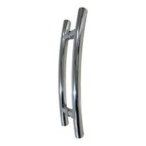 Puxador 45cm Belíssima Inox Tubular Redondo Entre Furos 30cm