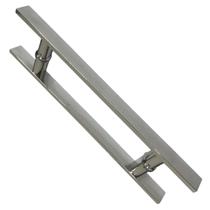 Puxador 45cm Inox Polido Barra Chata, Entre Furos 30cm