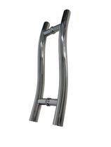 Puxador 45cm Tipo S Inox Tubular Redondo Entre Furos 30cm