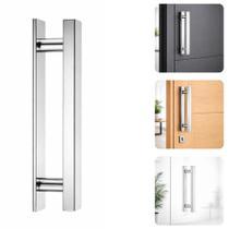 Puxador Alça Barra Chata Reto De Colar Adesivo 3M Sem Furos Alumínio Portas Móveis