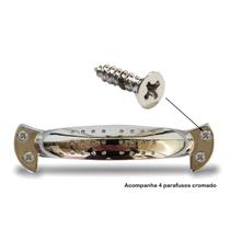 Puxador Alça Criativa Metal Zamac Cromado 142mm Comprimento Puxador Alça Criativa Metal Zamac Cromado 142mm Comprimento