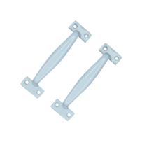 Puxador Alça De Alumínio P/ Porta Camarão 10cm Branco 2 peças