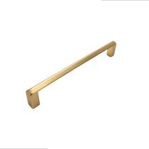 Puxador alça para moveis gaveta armario liveri il 955 128mm dourado fosco italy line