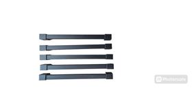 Puxador Armário Móveis em Geral Gaveta preto 201/190mm - 8 unidade - com parafusos - Indart