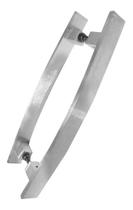 Puxador Barra Chata Curvo Luxo 4X1 Maciço Polido - 100 Cm