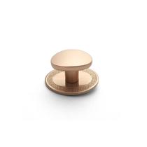 Puxador Beetle com Base Granada Dourado Matte Ponto Zen