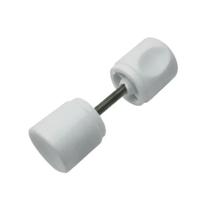 Puxador Box Banheiro Branco Redondo Porta Correr Vidro Epóxi Puxador Box Banheiro Branco Redondo Porta Correr Vidro Epóxi