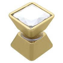 Puxador Box Lagoa Crystal + Galaxia 30mm - Jador Gold Opaco