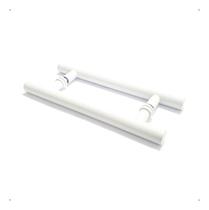 Puxador Branco Alumínio 30cm P/ Portas Portão Madeira Vidro Puxador Branco Alumínio 30cm P/ Portas Portão Madeira Vidro