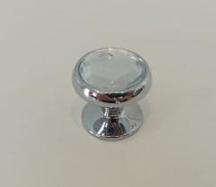 Puxador Caju Cristal Cromo 25MM JAD4013 - Jador