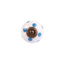 Puxador Cerâmica 3075 - Bolinha Azul