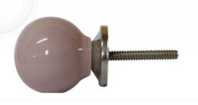 Puxador ceramica rosa cl 046157 3x3x4cm vitrix