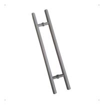Puxador Cinza Alumínio 80cm P/ Portas Portão Madeira Vidro Puxador Cinza Alumínio 80cm P/ Portas Portão Madeira Vidro