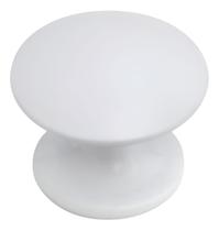 Puxador Cogumelo 25mm Branco Acetinado Puxador Cogumelo 25mm Branco Acetinado