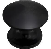 Puxador Cogumelo 25mm Preto Acetinado Puxador Cogumelo 25mm Preto Acetinado