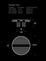 Puxador coin zen design