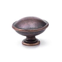 Puxador Colonial Botão 34mm Bronze Velho