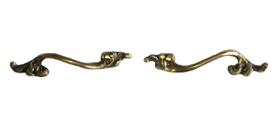 Puxador Colonial Bronze Móveis Gaveta Cômoda Cristaleira Par Puxador Colonial Bronze Móveis Gaveta Cômoda Cristaleira Par