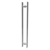 Puxador Com Alça Dupla Em Alumínio 60 centímetros Para Portas: Pivotantes/Madeira/Vidro Temperado/Porta Alumínio