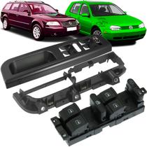 Puxador Completo Porta Motorista Botão Vidro Golf Bora Passa