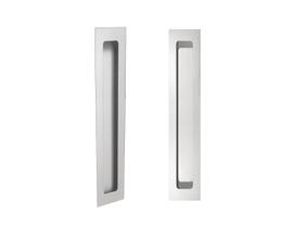 Puxador Concha/Cava 30cm Em Aço Inox Cor Branco Pérola (2un)