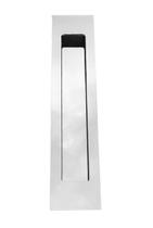 Puxador concha de embutir 25 cm aço inox 304 polido Puxador concha de embutir 25 cm aço inox 304 polido