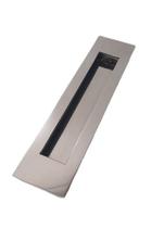 Puxador Concha De Embutir Para Portas Em Inox Polido 52cm