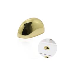 Puxador Concha Dourado Brilhante 64 Mm