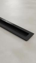 Puxador Concha Embutir Preto Fosco 30cm Puxador Concha Embutir Preto Fosco 30cm