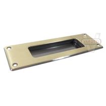 Puxador Concha Embutir Zamac Fundo Latão Oxidado 614508 União Mundial