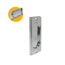 Puxador Concha Janelas Cromado 100mm Sobrepor