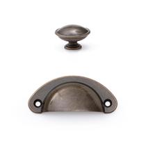 Puxador Concha Puxador Ponto Puxadores Para Moveis Puxador preto para armário Kit 10 Pç
