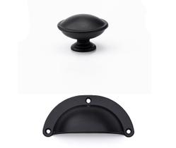 Puxador Concha Puxador Redondo Puxador Preto para armário Kit 15 Pçs Puxador Concha Puxador Redondo Puxador Preto para armário Kit 15 Pçs