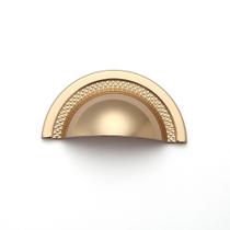 Puxador Concha Shell 48mm Gold Brilhante Zen Design Puxador Concha Shell 48mm Gold Brilhante Zen Design