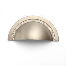 Puxador Concha Shell 64mm Níquel Escovado Zen Design