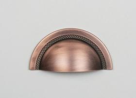 Puxador Concha Shell 64mm Vecchio Cobre Zen Design