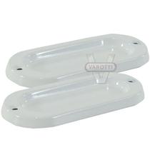 Puxador Concha Sobrepor Ferro Branco 40x100 mm 613010 União Mundial Puxador Concha Sobrepor Ferro Branco 40x100 mm 613010 União Mundial