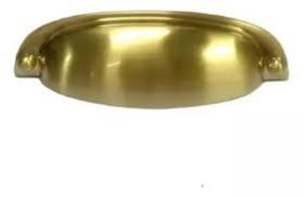 Puxador Concha Stillo 96mm Dourado - Gruppa