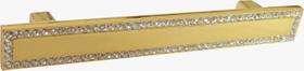 Puxador Cristal - IL 4405 - Dourado - 96MM
