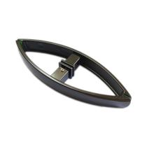 Puxador curvo com 1 furo 27cm para porta de vidro e portão - Bronze Puxador curvo com 1 furo 27cm para porta de vidro e portão - Bronze