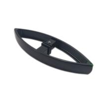 Puxador curvo com 1 furo 27cm para porta de vidro e portão - Preto Puxador curvo com 1 furo 27cm para porta de vidro e portão - Preto