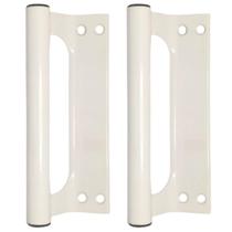 Puxador de Aluminio Buzio Porta Portao Branco 145mm - 01 PAR