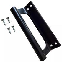 Puxador de Aluminio Buzio Porta Portao Correr Preto 145mm Puxador de Aluminio Buzio Porta Portao Correr Preto 145mm