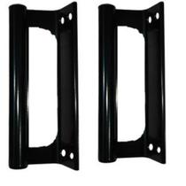 Puxador de Aluminio Buzio Porta Portao Preto 145mm - 01 PAR Puxador de Aluminio Buzio Porta Portao Preto 145mm - 01 PAR