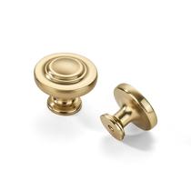 Puxador de armário khtumeware 4,4 cm em liga de zinco com acabamento em latão escovado Puxador de armário khtumeware 4,4 cm em liga de zinco com acabamento em latão escovado