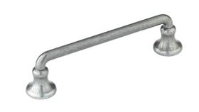 Puxador de armário Richelieu BP0874142 acabamento estanho 9,6 cm