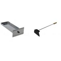 Puxador de cinzas + gaveta cinzeiro em aço inox frente pintada Lobo Churrasqueiras Puxador de cinzas + gaveta cinzeiro em aço inox frente pintada Lobo Churrasqueiras