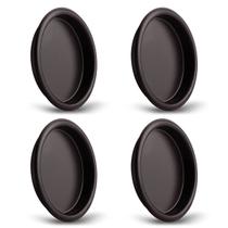 Puxador de dedo para porta de armário HOMOTEK, bronze escovado a óleo, kit com 4