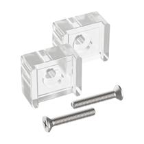 Puxador de dedo para porta de box Shuisen em acrílico transparente, kit com 2 unidades Puxador de dedo para porta de box Shuisen em acrílico transparente, kit com 2 unidades