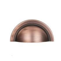 Puxador De Gaveta Sobrepor Zen Concha Shell - Cobre Vecchio